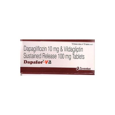 DAPAFOR V 10/100 Tablet 10's - Diabetes-Ant