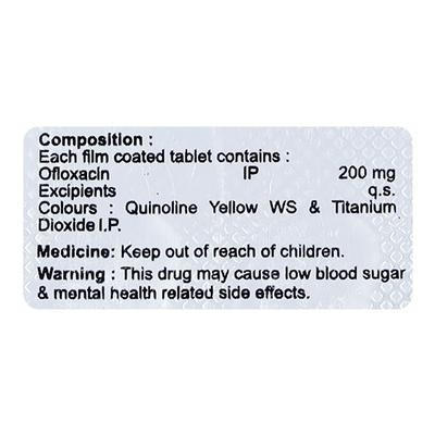 OFRIVID 200mg Tablet 10's - Bacterial Infections-Qui
