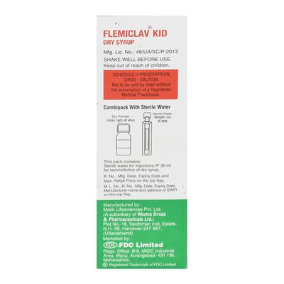 Flemiclav Kid Dry Syrup 30ml - Bacterial Infections-Pen