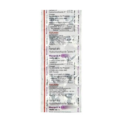 Macpril H 2.5mg Tablet 10'S - Hypertension-ACE
