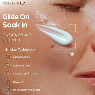 PHOTOSTABLE NEW SPF 55+ PA++++ SUNSCREEN Emulgel 50gm - Sunscreen Preparations-Emo