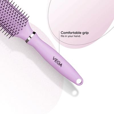 Vega Flat Hair Brush for Men and Women Reduces Snags, Detangle and Tangles, (E32FB) 59 gm - Hair Brushes