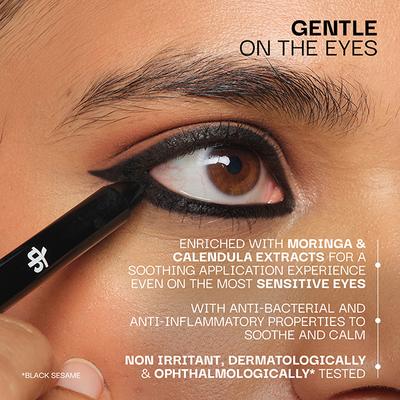 FAE Beauty Eye-Deal Intense Gel Kajal, Smudgeproof, Waterproof, Long Lasting, with Built-In Sharpener & Fine Bristle Brush Shade - Black Sesame 0.35 gm - Kajal & Kohls