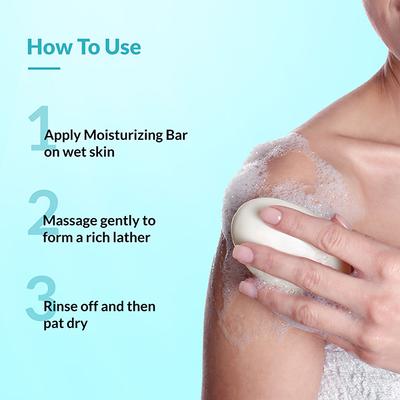 Fixderma Moisturizing Bar, Soap for Dry Skin and Rough Skin Soap Free Body and Facial Cleanser 100 gm - Soaps