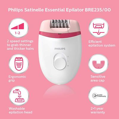 Philips Corded Compact Epilator BRE23500 - Hair Removal Accessories