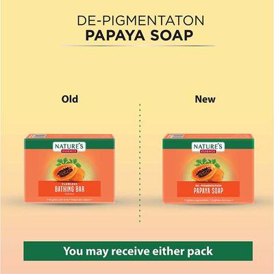 Nature's Essence De-Pigmentation Papaya Soap For Bath 3's - Soaps