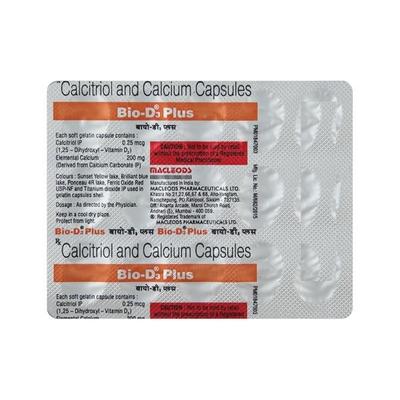 BIO D3 Plus Capsule 15'S - Osteoporosis-Age