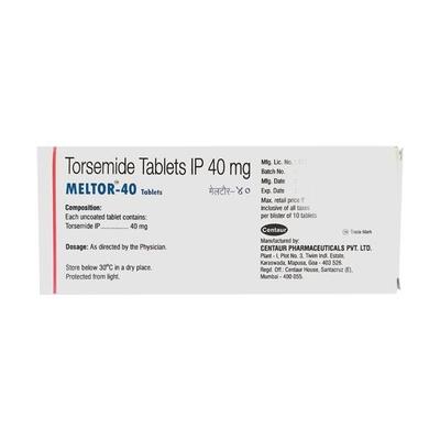 Meltor 40mg Tablet 10'S - Hypertension-Diu