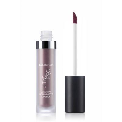 Faces Canada Longstay Liquid Matte Lipstick Make Me Maroon 10 6 Ml - Liquid Lipsticks