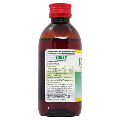 Torex Cough Syrup 100ml - Cough And Cold-Cou