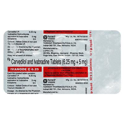 IVANODE C 6.25 Tablet 10's - Angina