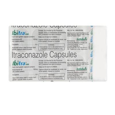 Ibitra 100mg Capsule 10'S - Fungal Infections-Anf