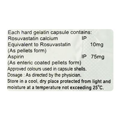ROSWA ASP 10/75 Capsule 10's - High Cholesterol-Dys