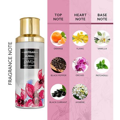 Ajmal Artisan - Orchid Love Deodorant Perfume Gift For Women Online Exclusive 150 ml - Women Deodorants/Roll-Ons