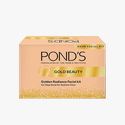 Pond's Golden Radiance Facial Kit, Just 6 Easy Steps 80 gm - Facial Kits