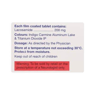 Lacopsy 200mg Tablet 10'S - Epilepsy/Convulsion-Ant