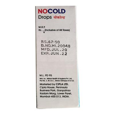 Nocold Drops 15ml - Cough And Cold-Cou