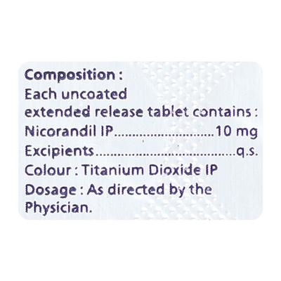 NICOKIND ER 10 Tablet 10's - Angina
