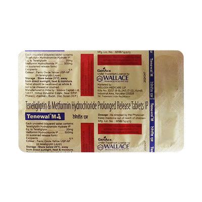 TENEWAL M Tablet 10's - Diabetes-Ant