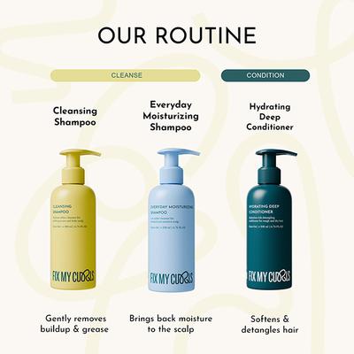 Fix My Curls Everyday Moisturizing Shampoo for Thick Curly, Wavy & Dry Hair Types 50 ml - Shampoos