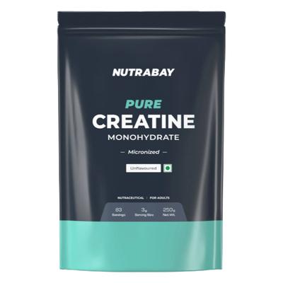 Nutrabay Pure Creatine Monohydrate Micronized Powder - Unflavoured 250 g - Workout Essentials