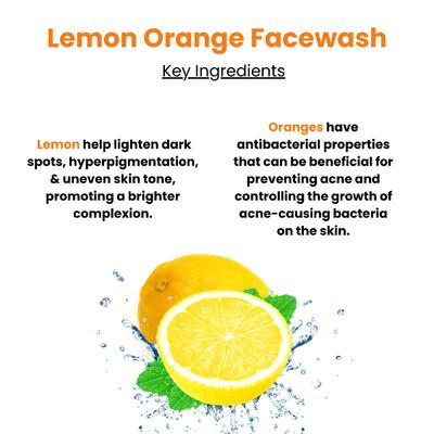 Rosa Lemon Orange Face Wash 120 ml - Face Washes