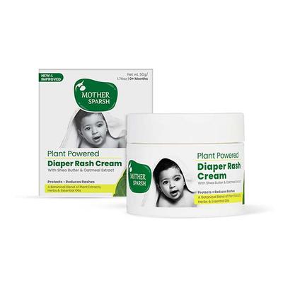 Mother Sparsh Plant Powered Baby Diaper Rash Cream 50 gm - Rash Creams