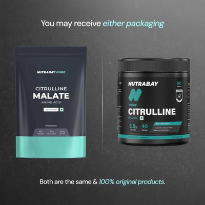 Nutrabay Pure Citrulline Malate Powder - Unflavoured 100 g - Workout Essentials