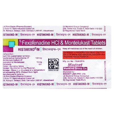 Histakind M 10/120mg Tablet 10'S - Allergies-Ant