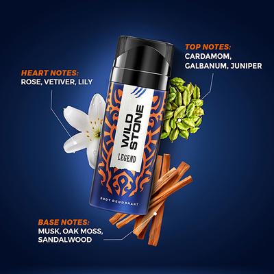 Wild Stone Legend Deodorant 225 ml - Deodorants/Roll-Ons