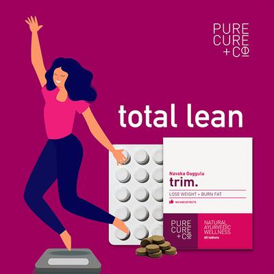 Pure Cure+Co. Navaka Guggulu Trim Tablets 60's - Weight Loss