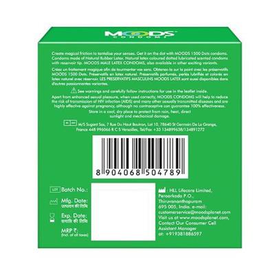 Moods 1500 Dots Silver Condoms 3's - Plain/Flavoured Condoms