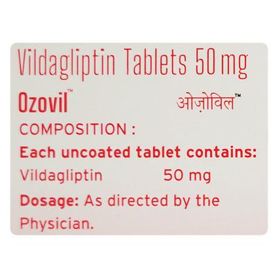 OZOVIL 50 Tablet 15's - Diabetes-Ant