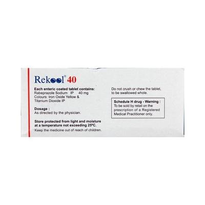 Rekool 40mg Tablet 15'S - Ulcer/Reflux/Flatulence-Aaa