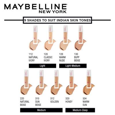 Maybelline New York Super Stay 24H Full coverage Liquid Foundation,Warm Sun 334 30 ml - Foundation