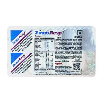 ZINCORESP Tablet 10's - Supplements-Vam