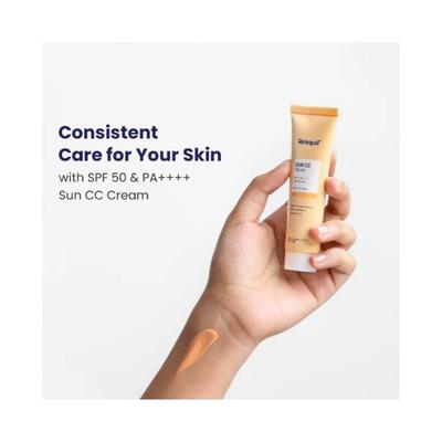 Re'Equil Sun Cc Cream (Lush) Spf 50 Pa++++, 100% Mineral Uv Filter 30 gm - Face Sunscreen