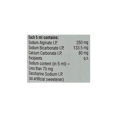DDRAFT SUGAR FREE PEPPERMINT FLAVOUR Oral Suspension 200ml - Ulcer/Reflux/Flatulence-Aaa