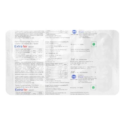 Extrafer Tablet 10'S - Iron Supplement/Anaemia-Vma