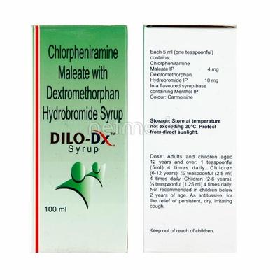 Dilo DX Syrup 100ml - Cough And Cold-Cou