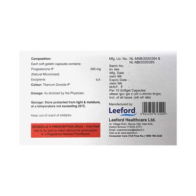 GESTOSERV 200 Capsule 10's - Hormonal Therapy-Oes