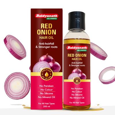 Baidyanath Red Onion Hair Oil 200 ml - Speciality Medicines