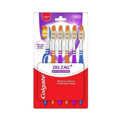 Colgate-Palmolive, Colgate ZigZag (Soft) Toothbrush (6 pcs) 1's - Toothbrushes