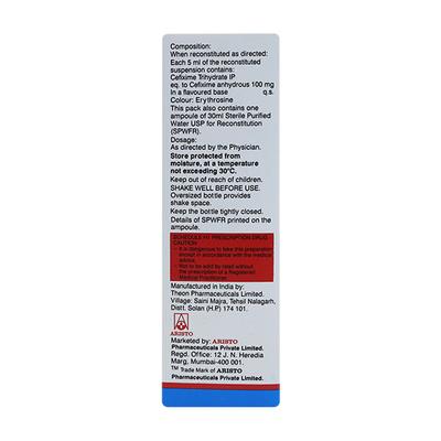 OMNICEF O 100mg Oral Suspension 30ml - Bacterial Infections-Cep