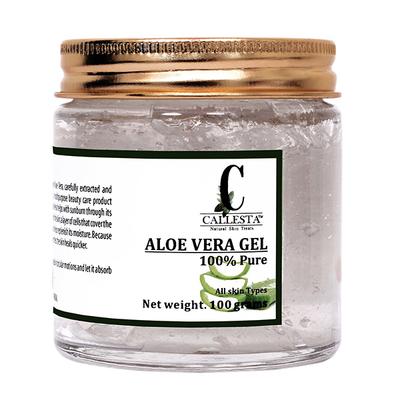 Callesta 100 Percent Pure Aloe Vera Gel 100 gm - Face Moisturizers