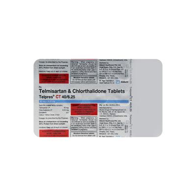 Telpres Ct 40/6.25Mg Tablet 15's - Hypertension-Ang