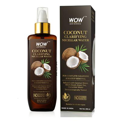 WOW Skin Science Coconut Clarifying Micellar Water 200 ml - Make Up Removers
