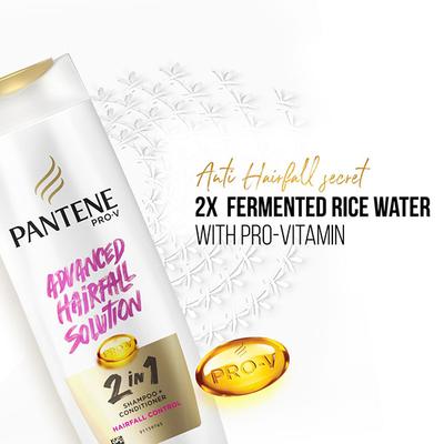 Pantene Advanced Hairfall Solution 2in1 Anti-Hairfall Shampoo & Conditioner for Women Shampoos 180 gm - Shampoos