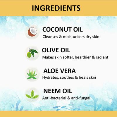 Cocomo Natural Kids Face and Body Wash Minty Fragrance Soft and Healthy Skin Minty Sea 200 ml - Baby Body Wash