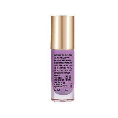 Lakme 9 To 5 Primer + Gloss Nail Color Lilac Link 6 Ml - Nail Polish
